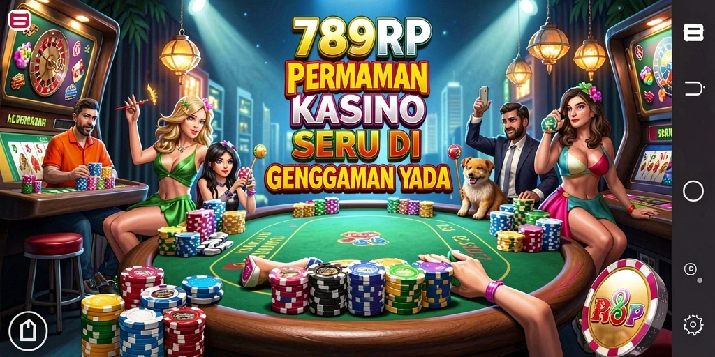 Gameplay seru dari 789RP menampilkan slot dan permainan meja kasino.