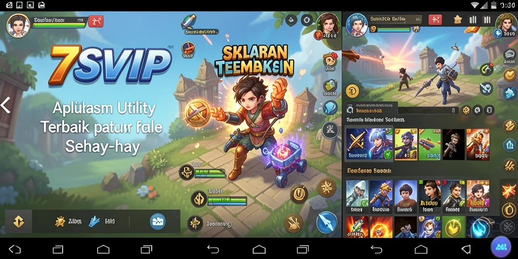 Tampilan utama 7SVIP dengan berbagai fitur Utility.