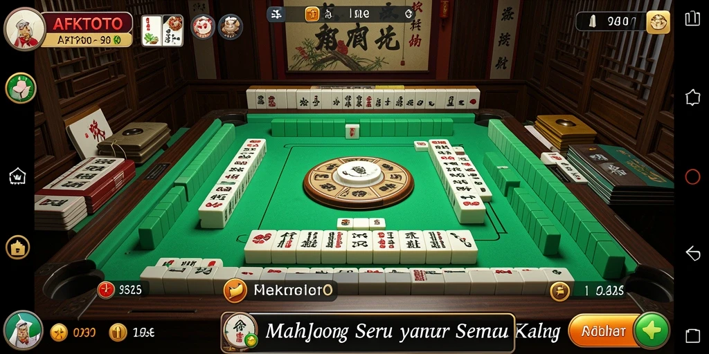 Tampilan gameplay seru AFKTOTO dalam permainan Mahjong.