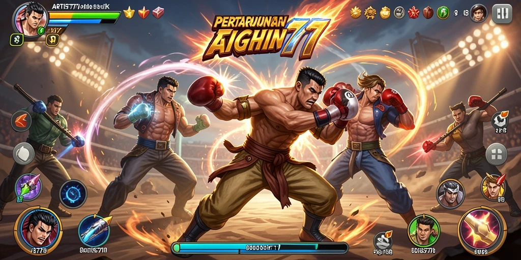 Tampilan pertarungan epik dalam ARTIS777 yang penuh aksi.