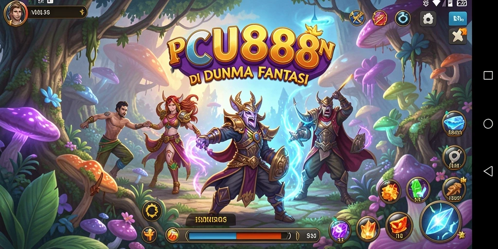 Gameplay seru dari CU888 dengan petualangan di dunia fantasi.