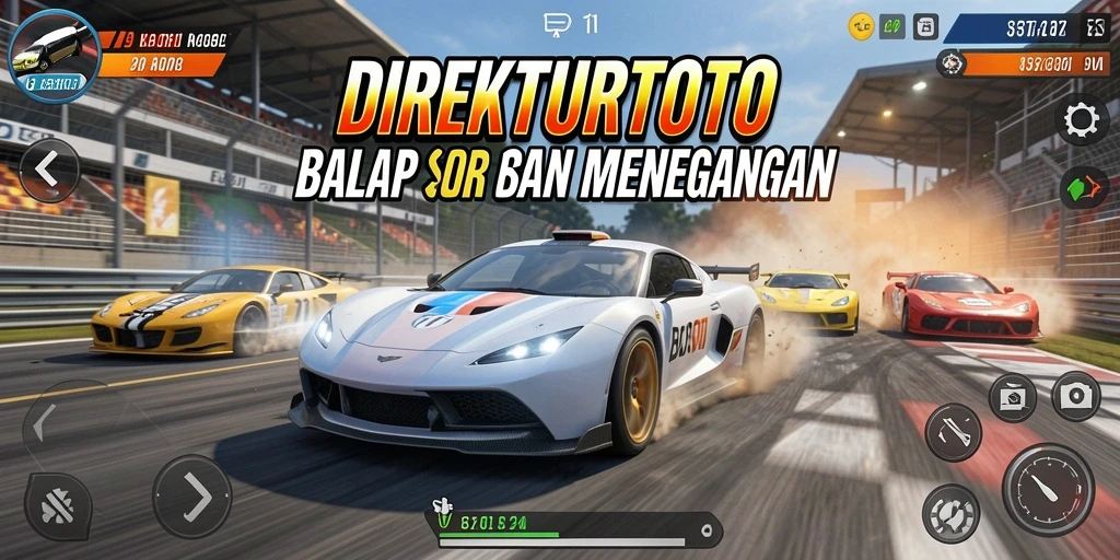 Tampilan seru dari balapan mobil di DIREKTURTOTO.