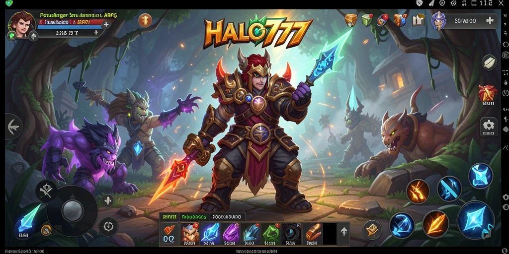 Screenshot menunjukkan pertarungan seru dalam gameplay ARPG.
