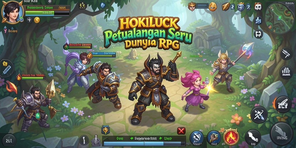 Tampilan gameplay RPG HOKILUCK yang menakjubkan dan mendebarkan.