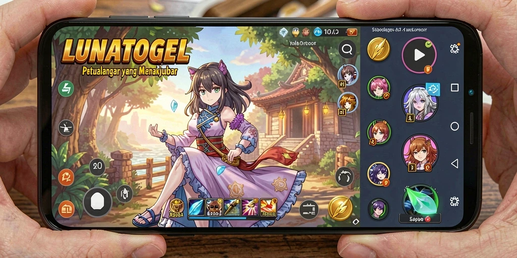 Tampilan gameplay menarik dan karakter Anime yang memukau.