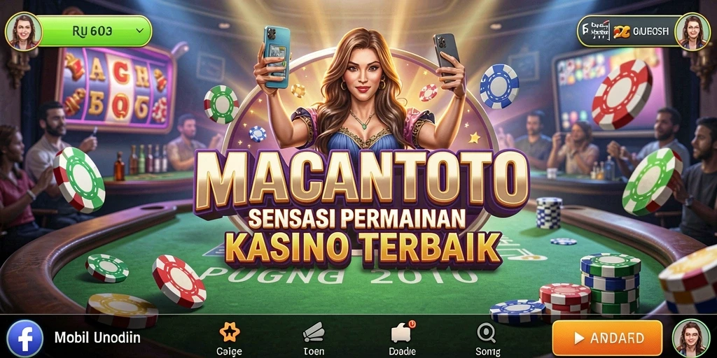 Tampilan gameplay seru dalam aplikasi MACANTOTO.
