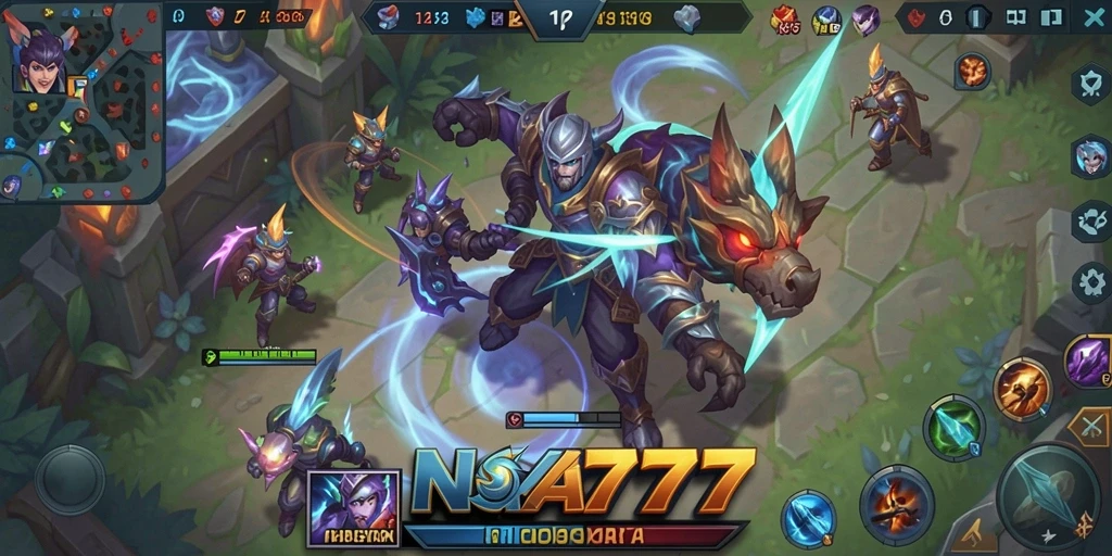 Gameplay seru dan dinamis dalam MOBA NA777.