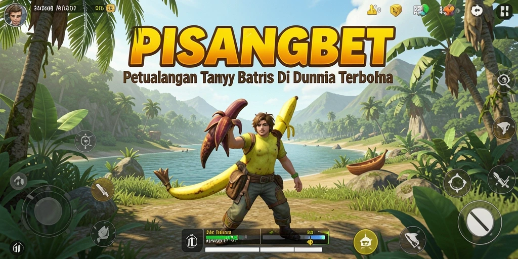 Screenshot menampilkan aksi seru dalam PISANGBET di dunia terbuka.
