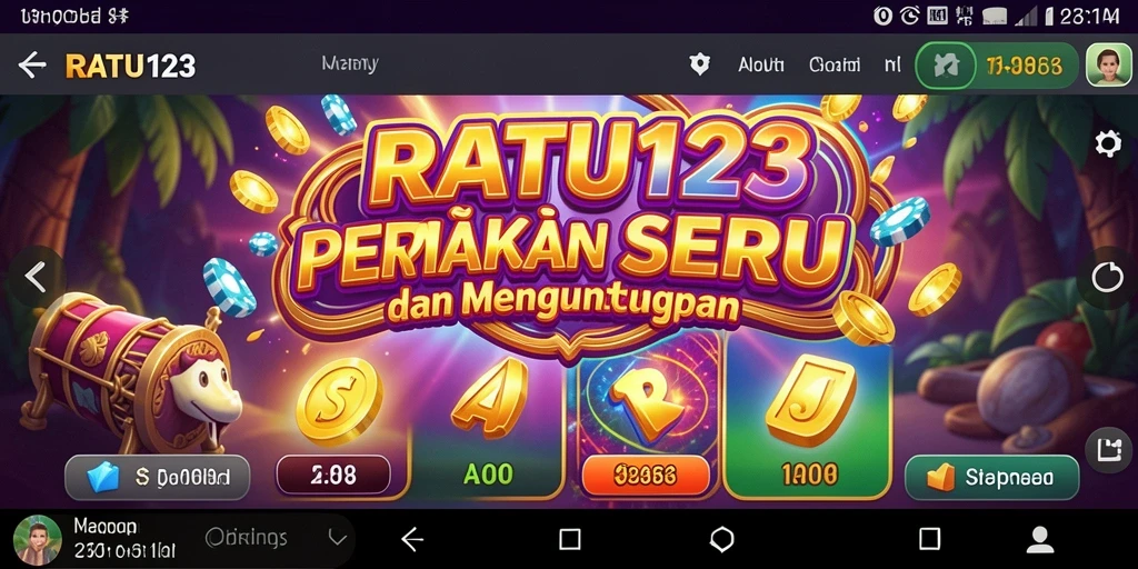 Tampilan gameplay Slot yang menarik dalam RATU123.