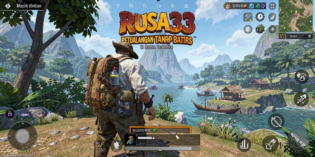Tampilan gameplay mendebarkan di dunia terbuka RUSA33.